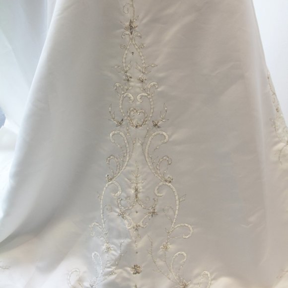 Alfred Angelo Sapphire Blue Empire Waist Wedding Dress size 10 - Picture 10 of 10